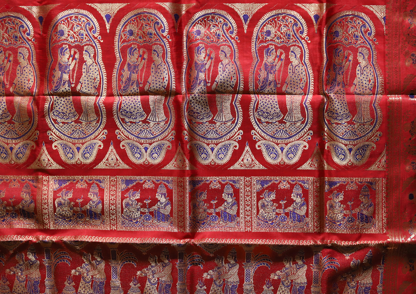 Bengal Handwoven Swarnachari Silk Saree