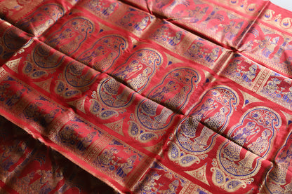 Bengal Handwoven Swarnachari Silk Saree