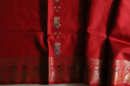 Bengal Handwoven Swarnachari Silk Saree