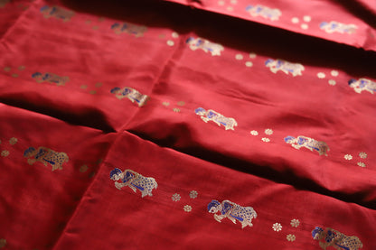 Bengal Handwoven Swarnachari Silk Saree