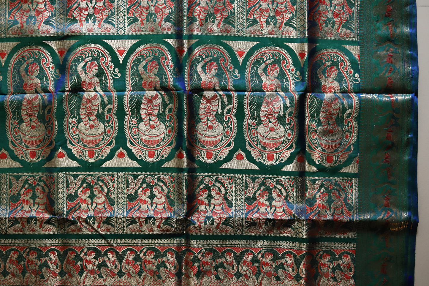 Bengal Handwoven Swarnachari Silk Saree