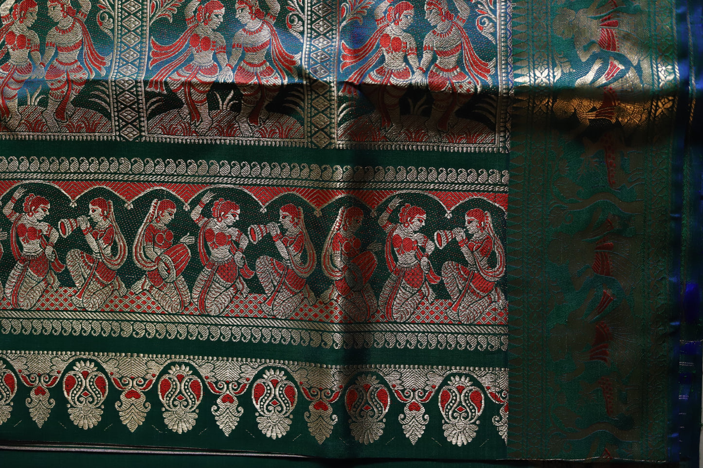 Bengal Handwoven Swarnachari Silk Saree
