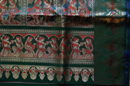 Bengal Handwoven Swarnachari Silk Saree