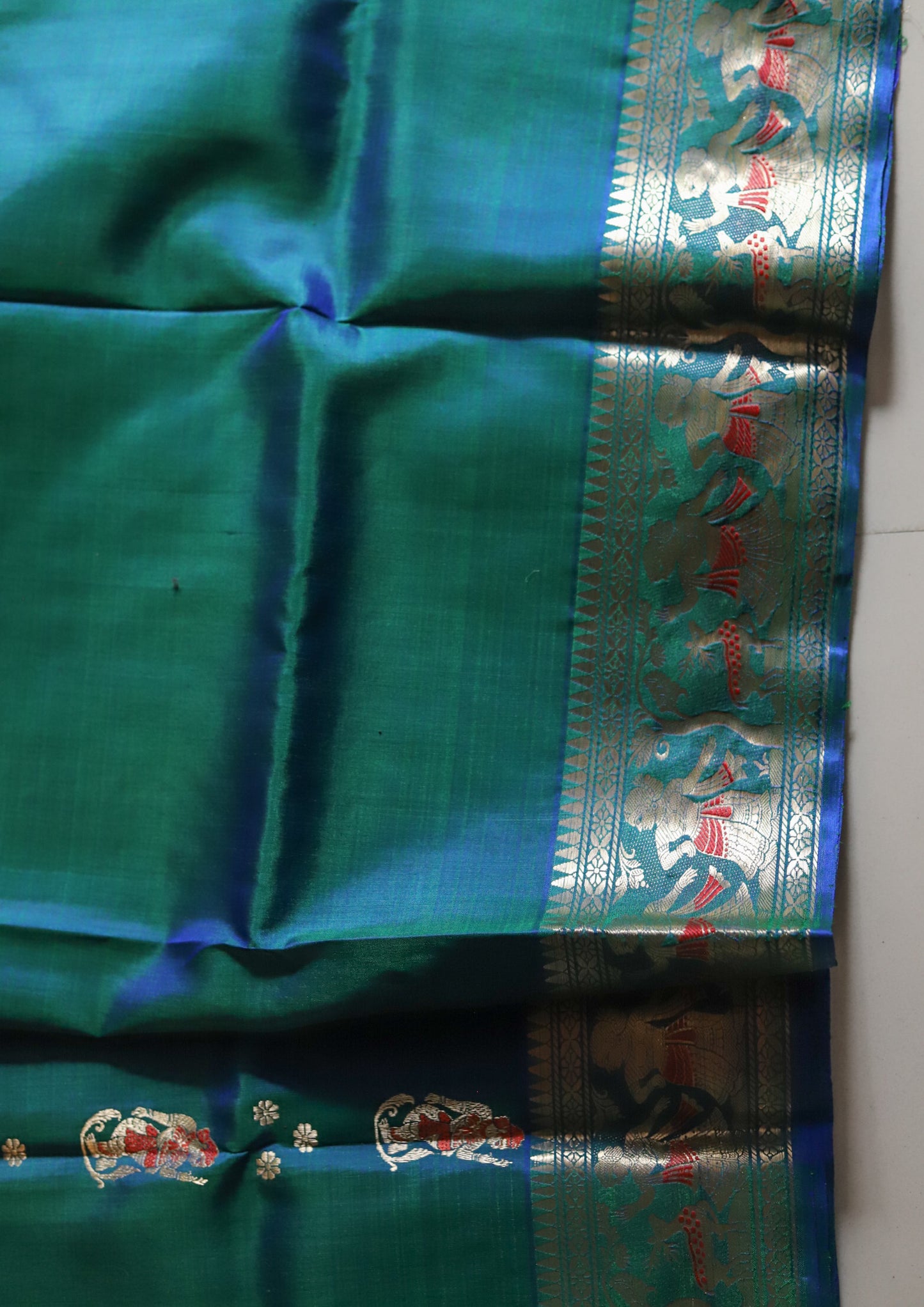 Bengal Handwoven Swarnachari Silk Saree