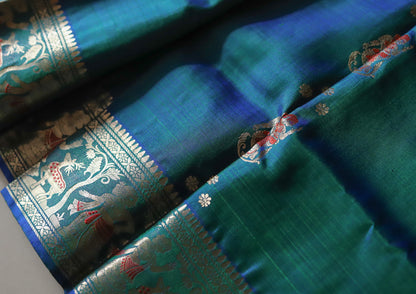 Bengal Handwoven Swarnachari Silk Saree