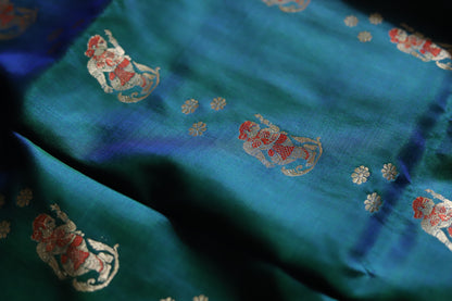 Bengal Handwoven Swarnachari Silk Saree