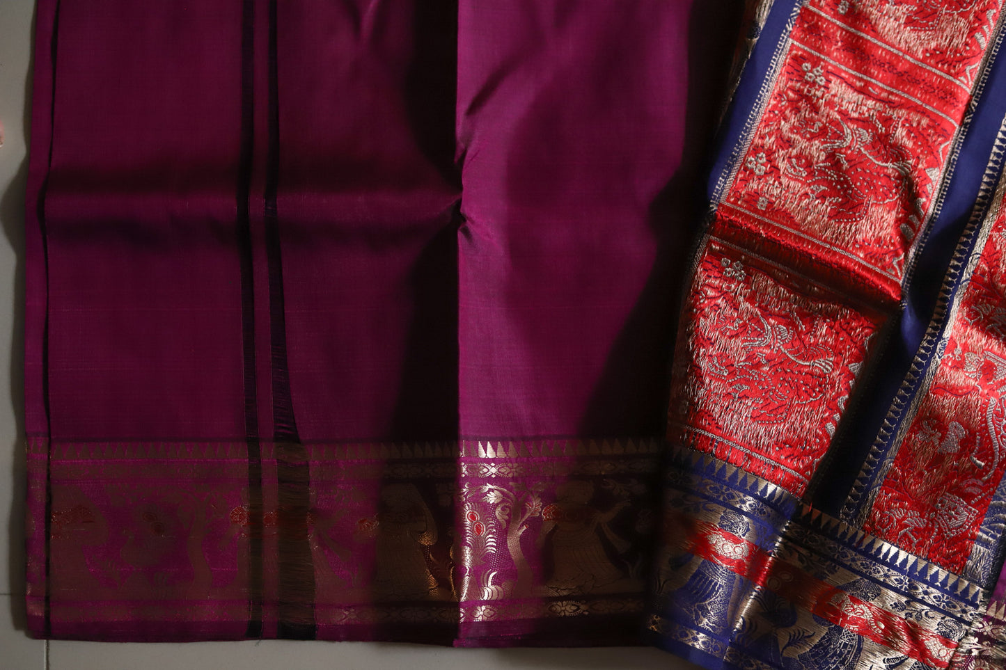 Bengal Handwoven Swarnachari Silk Saree