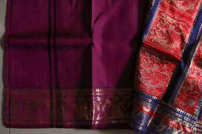Bengal Handwoven Swarnachari Silk Saree