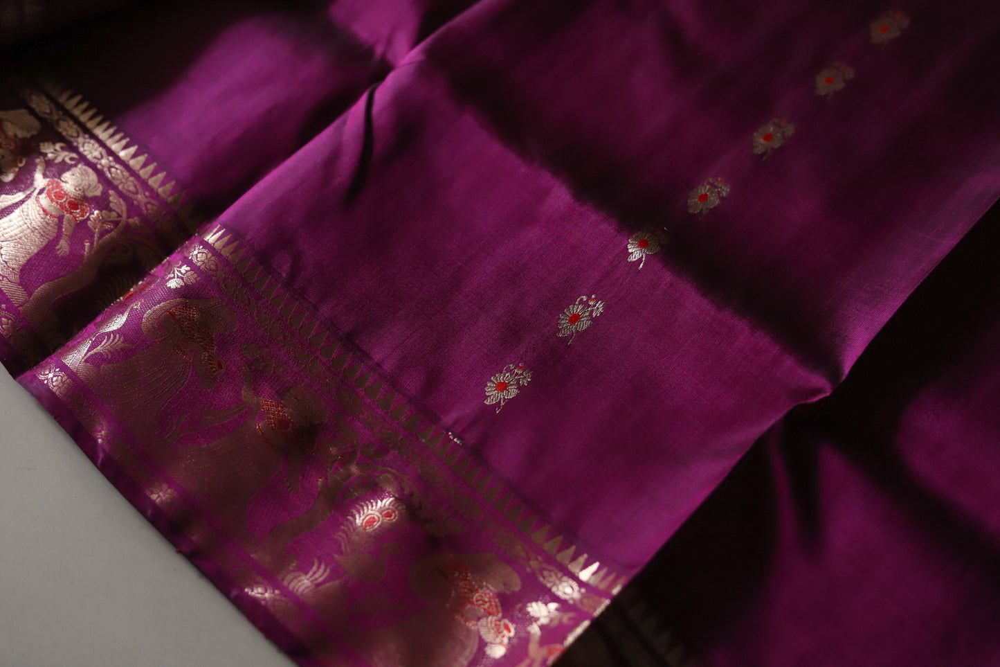 Bengal Handwoven Swarnachari Silk Saree