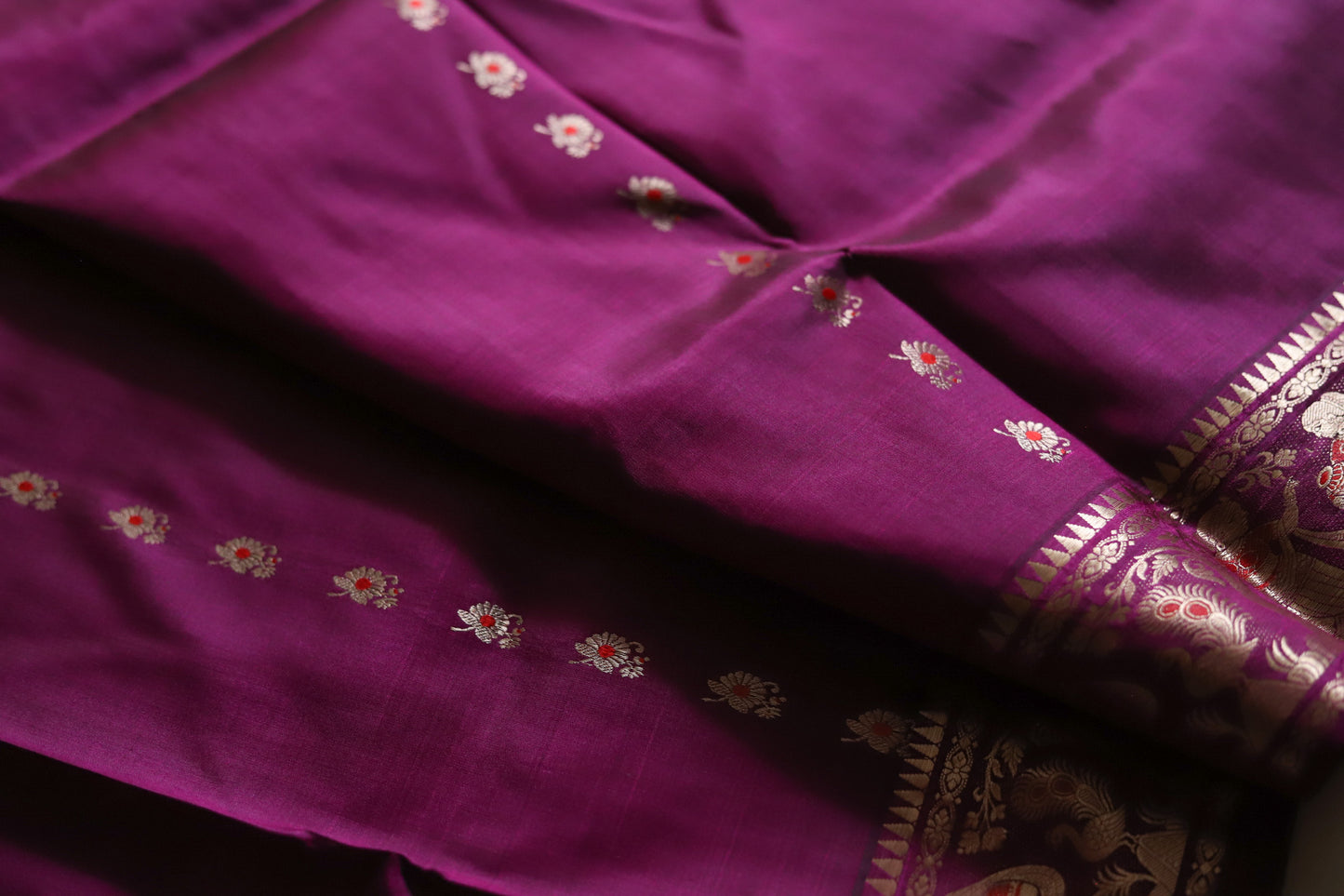 Bengal Handwoven Swarnachari Silk Saree