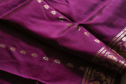 Bengal Handwoven Swarnachari Silk Saree