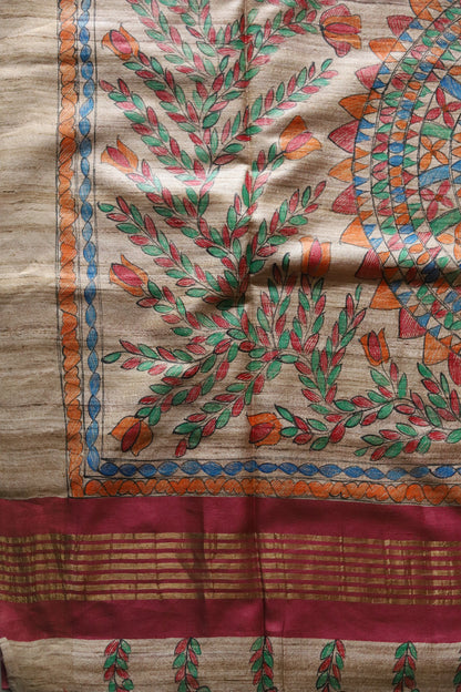 Handmade Calcutta Silk Saree