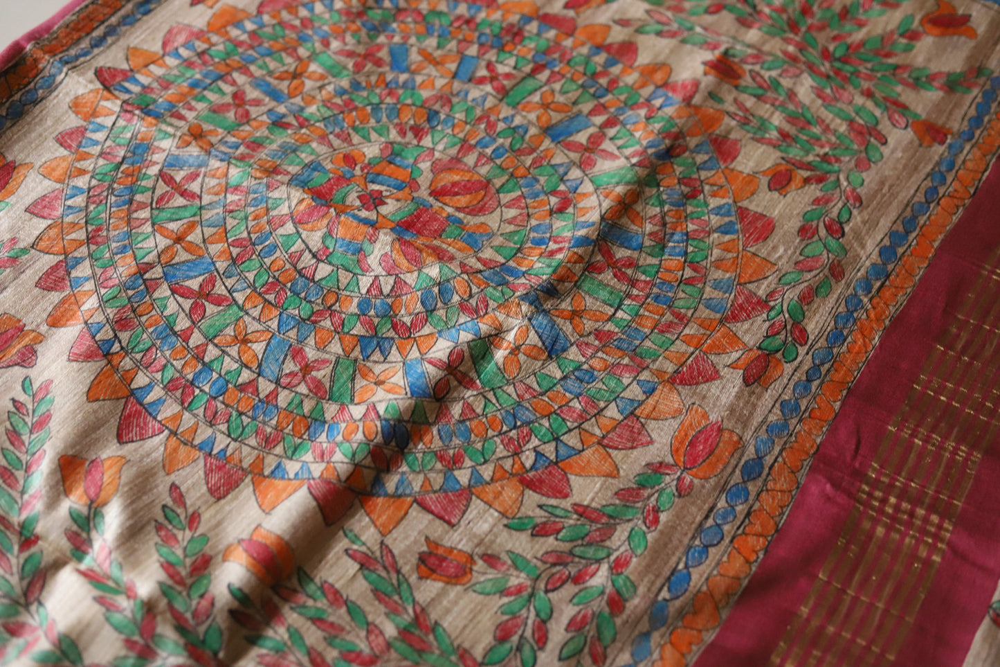 Handmade Calcutta Silk Saree
