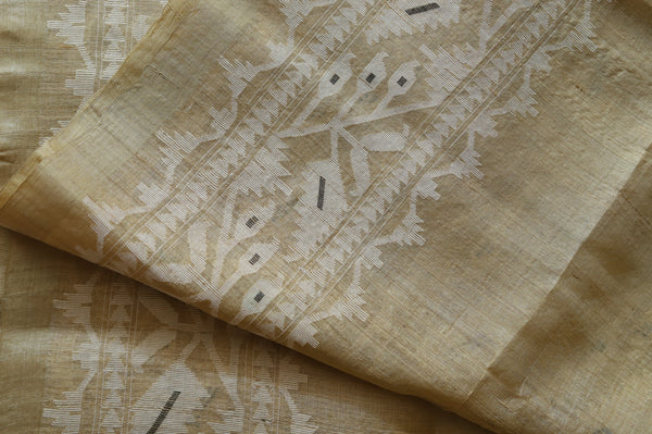 ONE OF A KIND BENGAL MUGA SILK SAREE