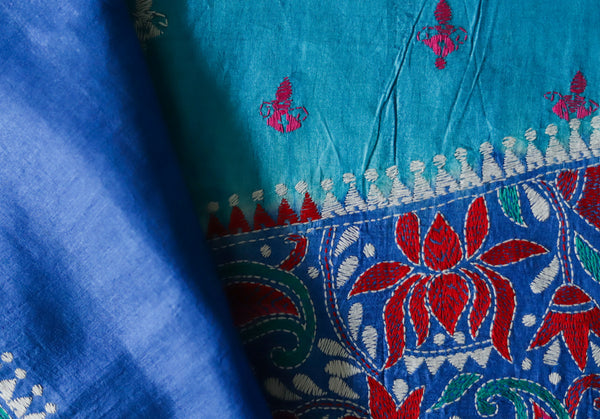 Kantha Silk Saree