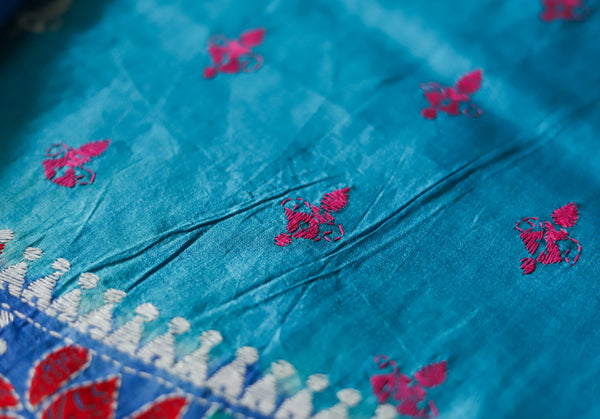 Kantha Silk Saree