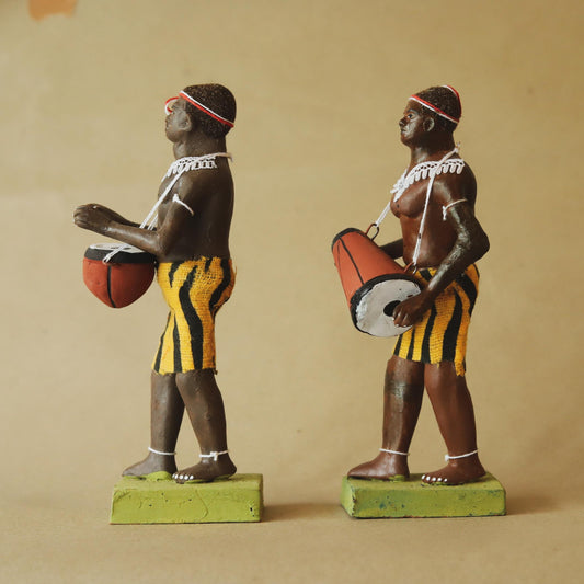 Tribal Musician Clay Miniature
