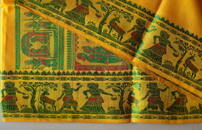 Bengal Handwoven Baluchari Silk Saree