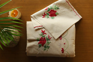 Bengal Hand Embroidered Cotton Bedsheet