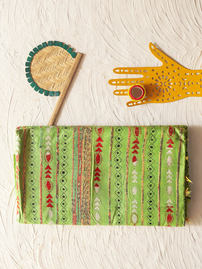 Bengal Handwoven Khesh Kantha Saree