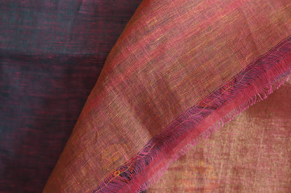 Handwoven Bengal Linen Saree