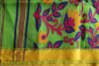 Handwoven Bengal Linen Saree