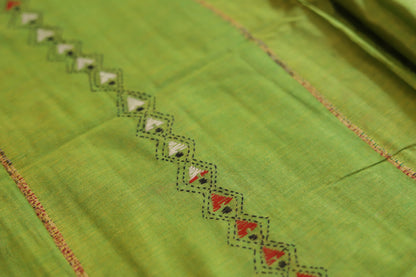 Bengal Handwoven Khesh Kantha Saree