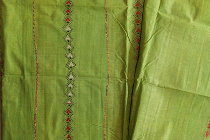 Bengal Handwoven Khesh Kantha Saree