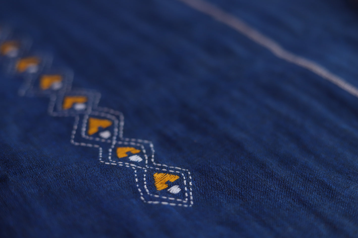Bengal Handwoven Khesh Kantha Saree