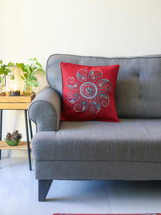 Kantha Hand Embroidered Cushion Cover