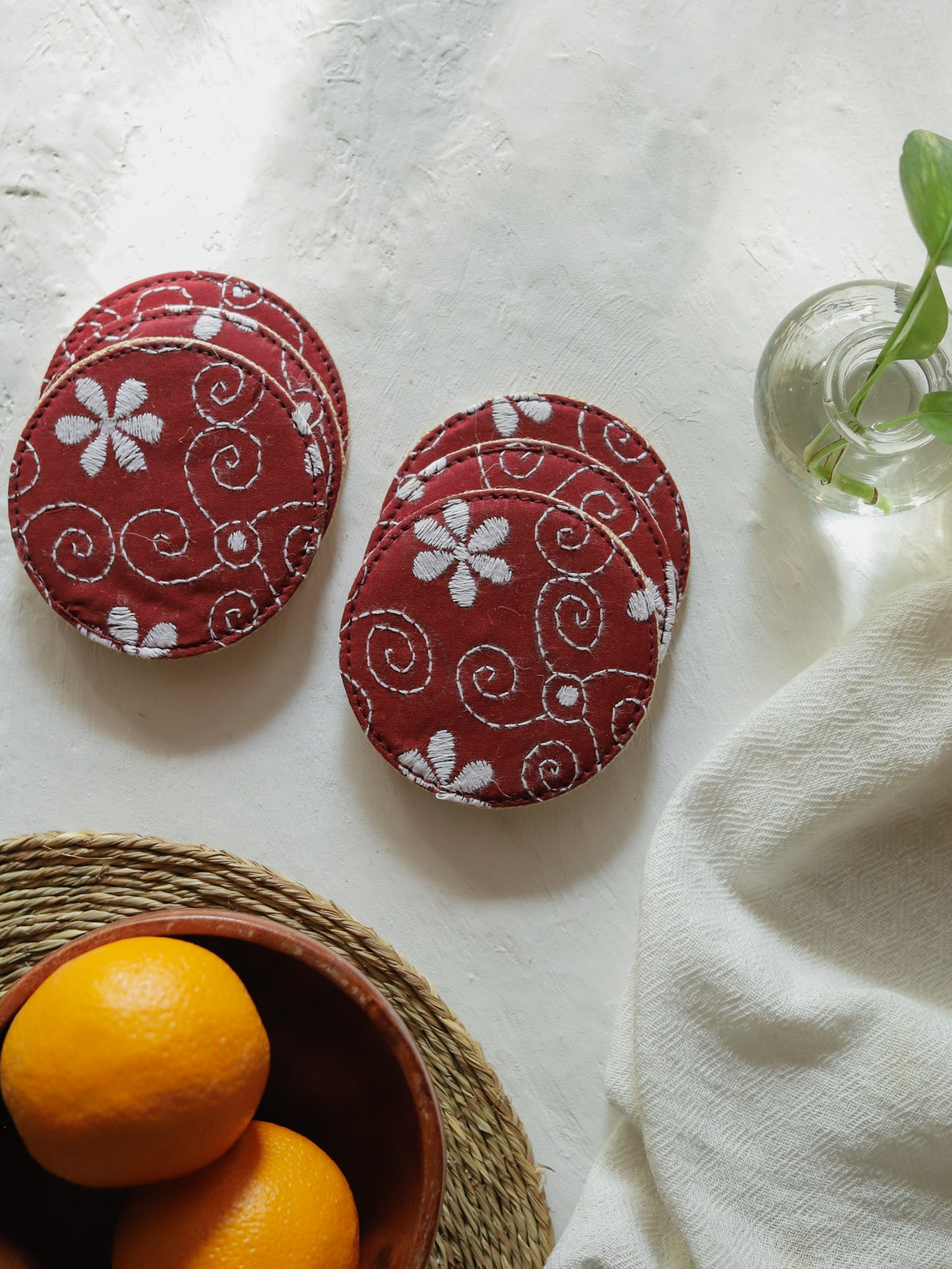 Kantha Coaster
