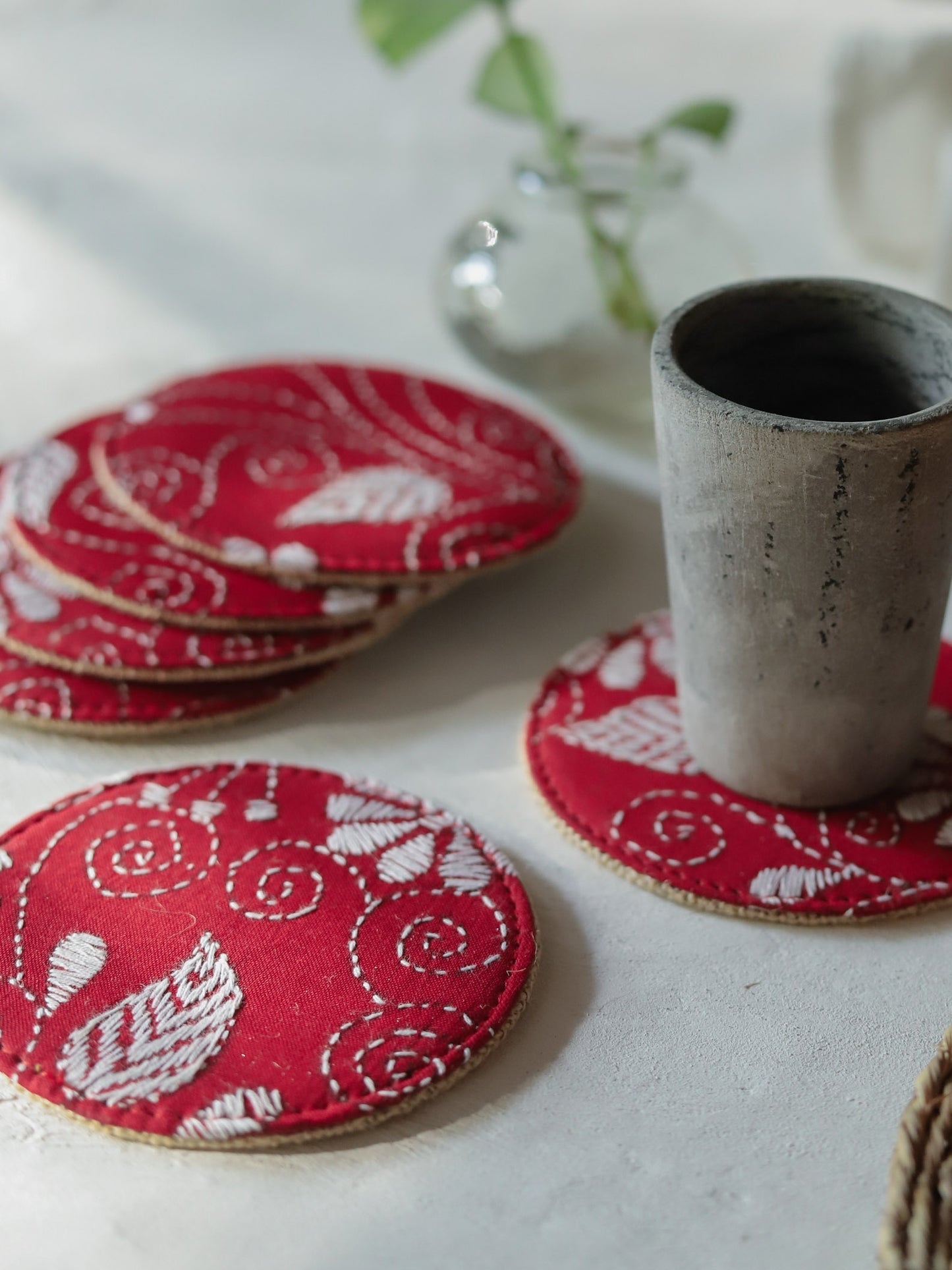 Kantha Coaster