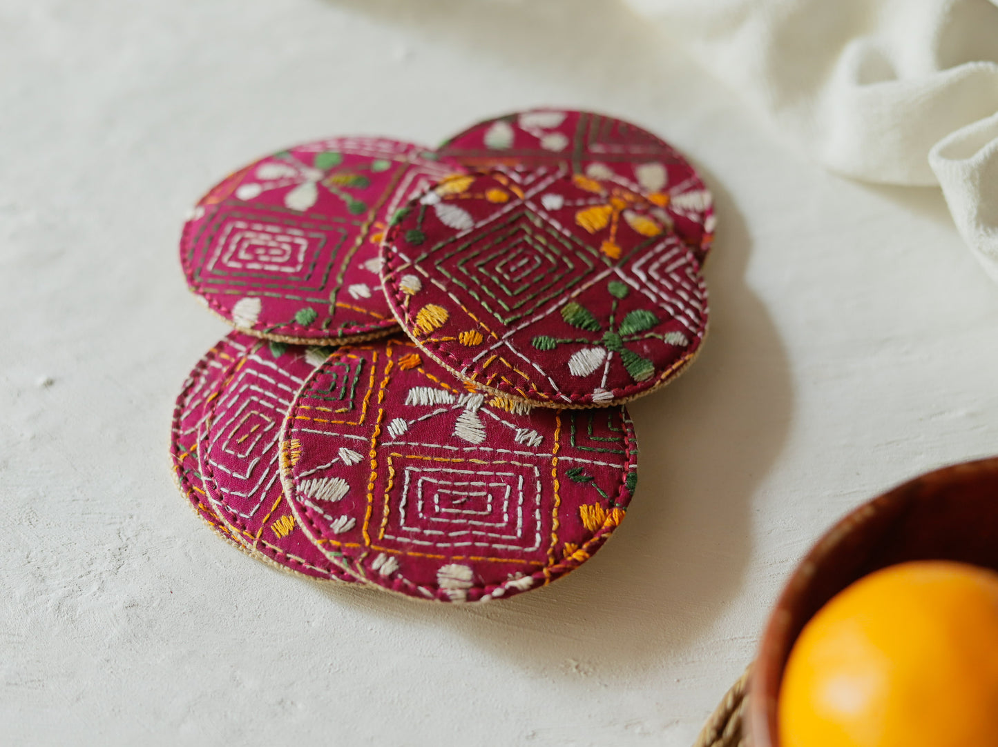 Kantha Coaster