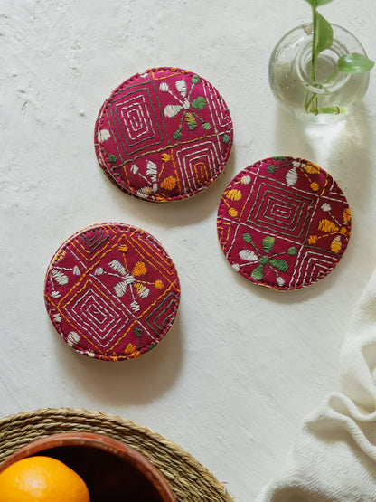 Kantha Coaster