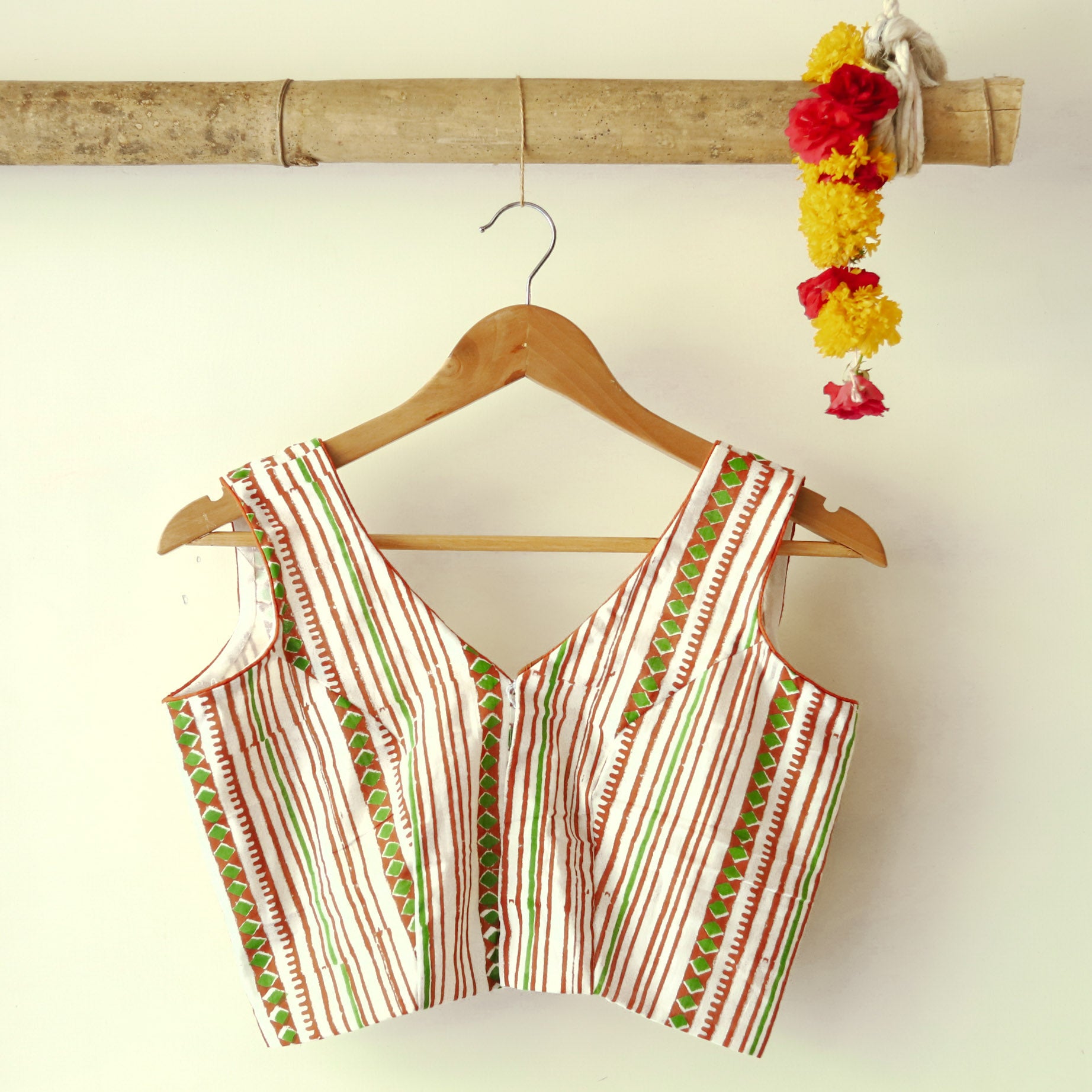 Sleeveless Bengal Cotton Blouse