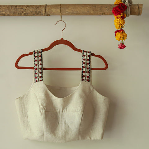 Strap Cotton Blouse