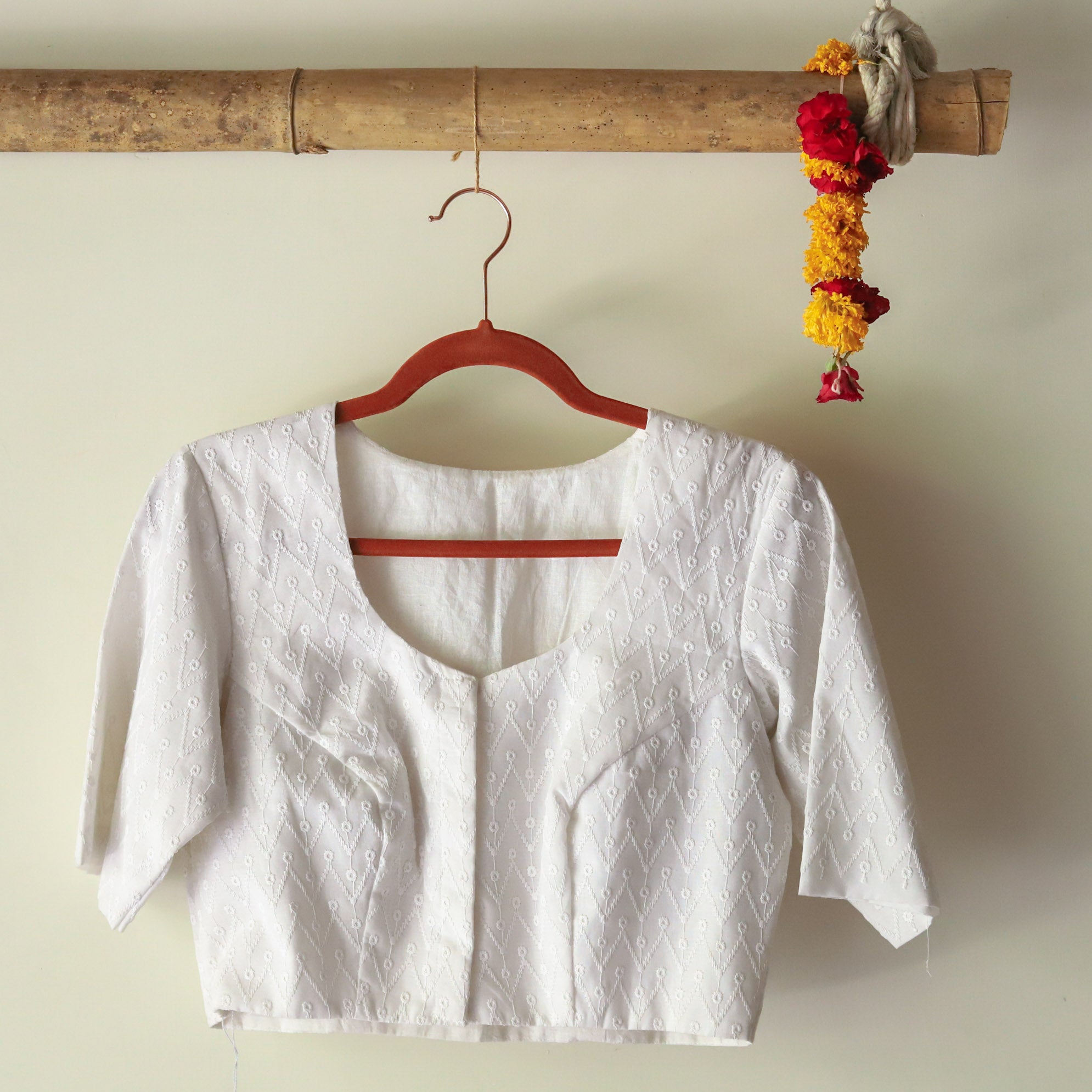 Bengal Cotton Chikankari Blouse