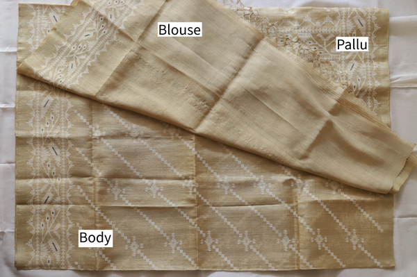 ONE OF A KIND BENGAL MUGA SILK SAREE