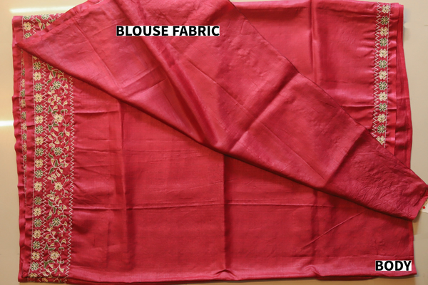 ONE OF A KIND BENGAL BRIDAL SILK SAREE & MEN'S DHOTI