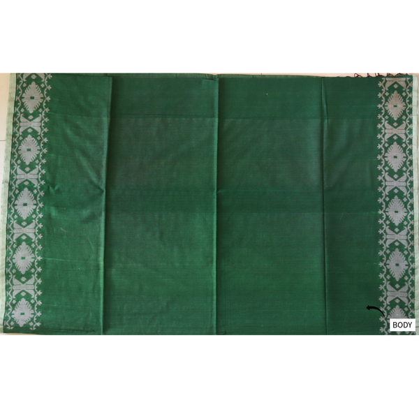 Handwoven Bengal Cotton Saree in Jamdani design