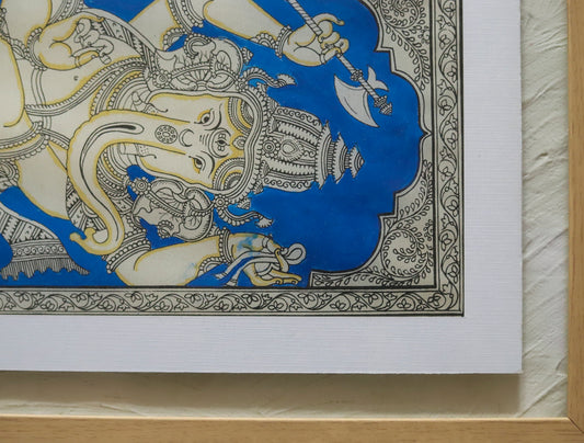 Patachitra Ganesh Painting Wallart Hanging