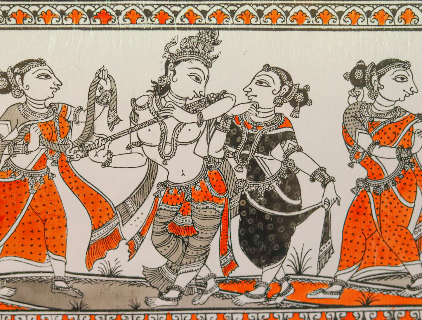 Krishna Leela Panel Pattachitra