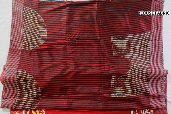 Bengal Kantha Hand Embroidery Silk Saree