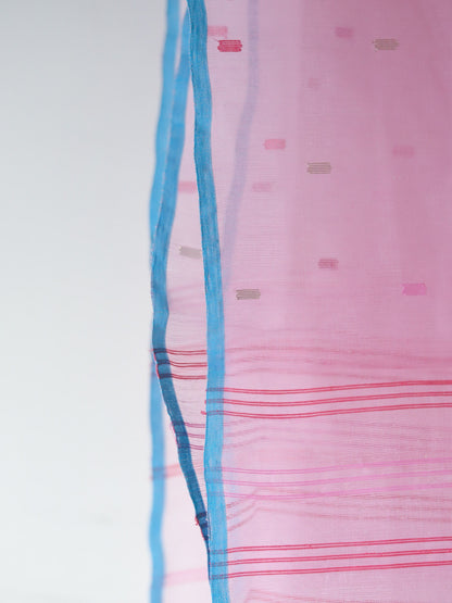 Handwoven Bangla Cotton Dupatta in Jamdani Weave