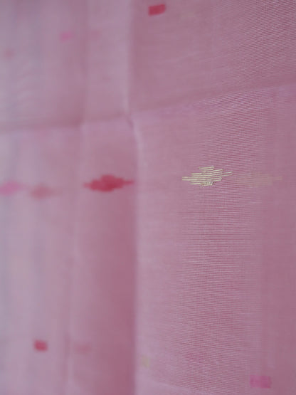 Handwoven Bangla Cotton Dupatta in Jamdani Weave