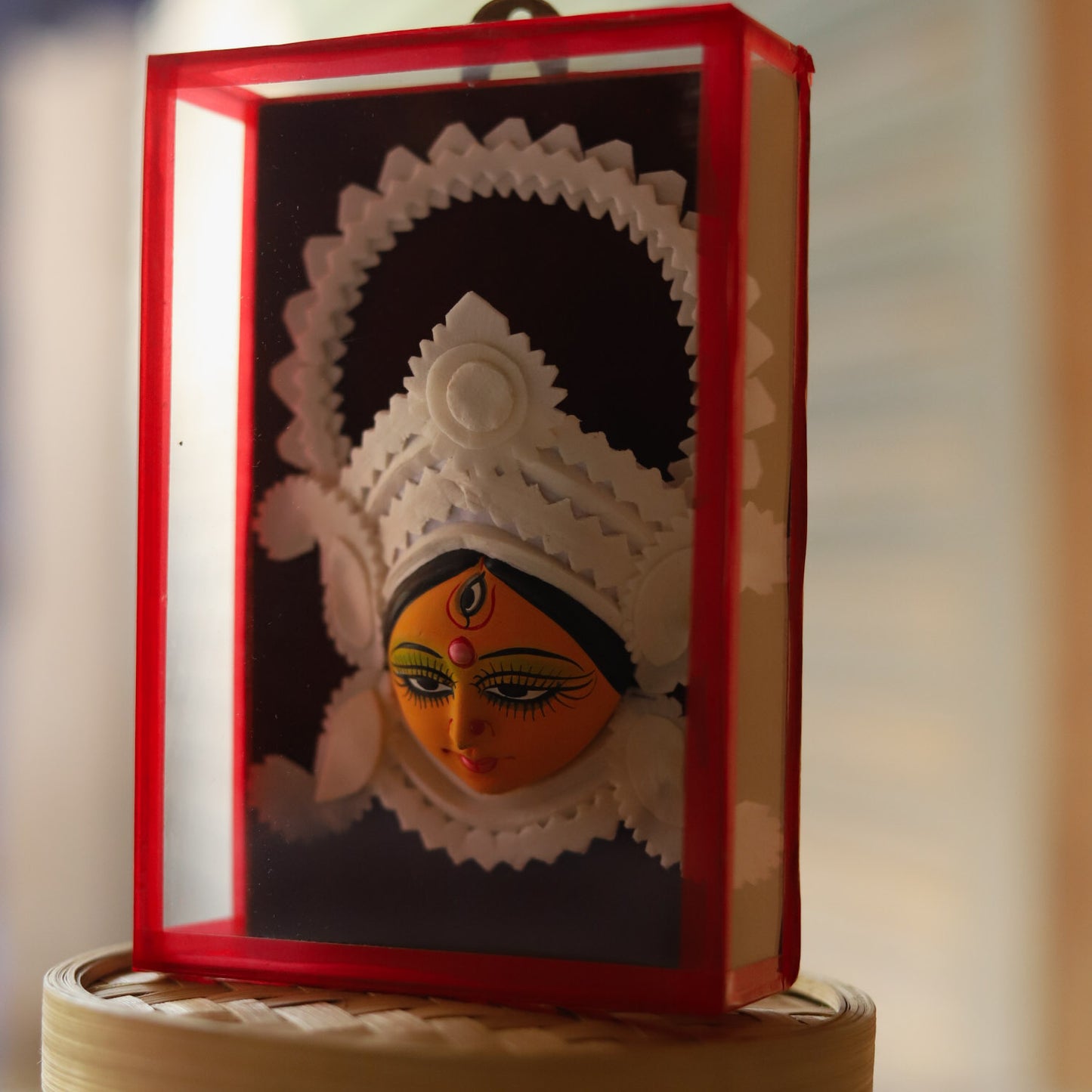 Handmade Bengal Sholapith Durga Maa Handicraft