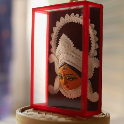 Handmade Bengal Sholapith Durga Maa Handicraft