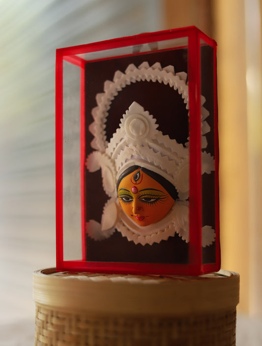 Handmade Bengal Sholapith Durga Maa Handicraft