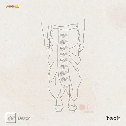 Bengal Handwoven Tangail Dhoti (Dhuti)