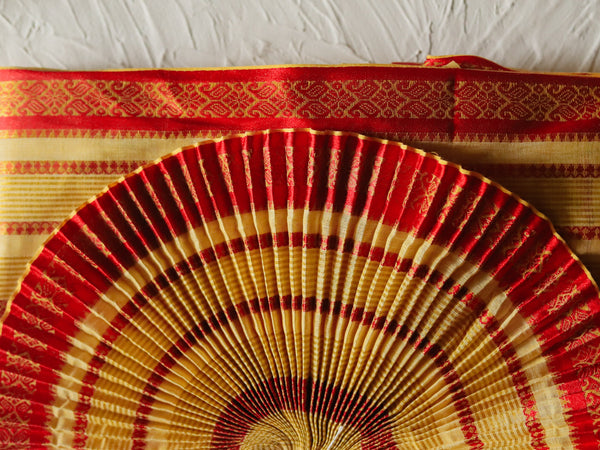 Bengal Handwoven Tangail Dhoti Pant (Dhuti Ready to wear/ Stitched Pant)